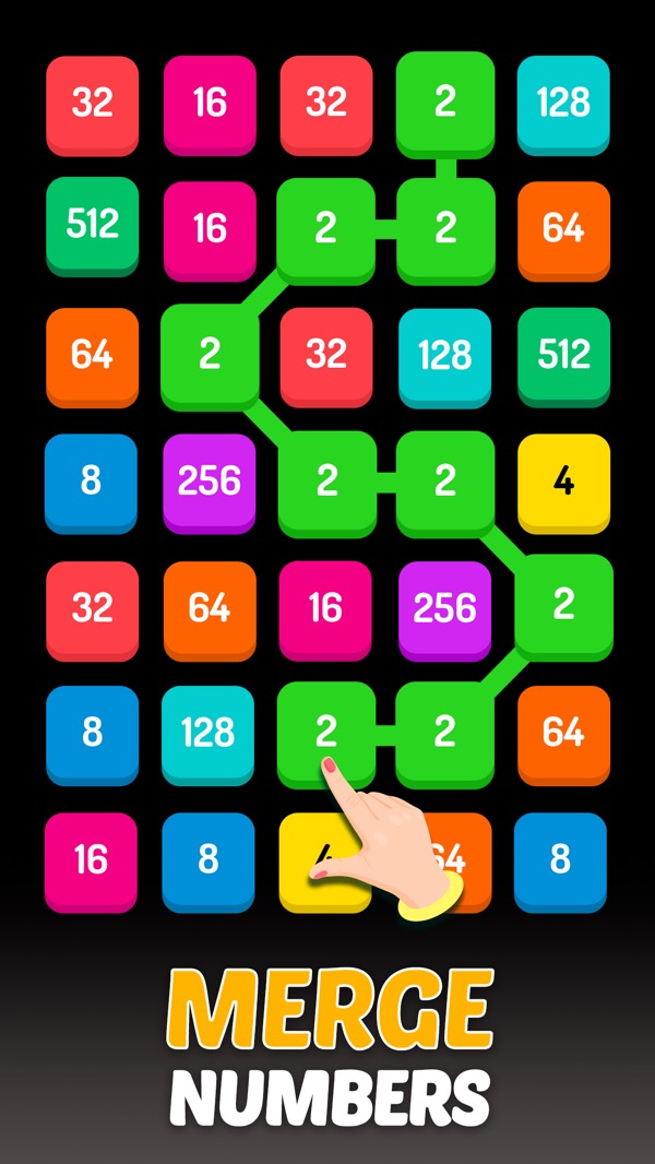2248 screenshot — drawing a line to connect matching numbers on a grid