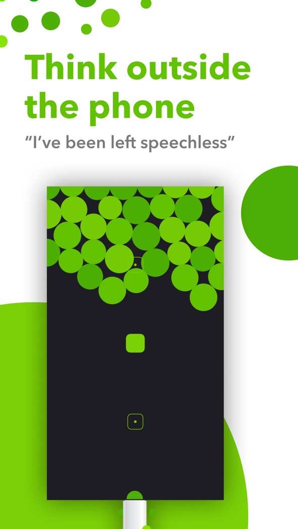 Blackbox screenshot — a minimal puzzle you solve without tapping the screen