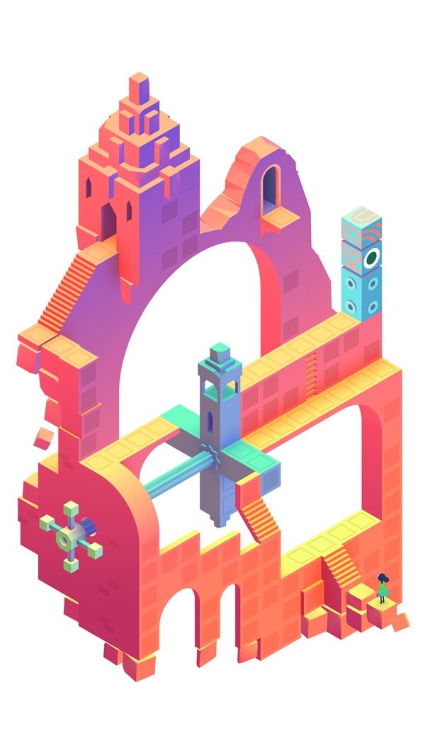 Monument Valley 2 gameplay screenshot — Escher-style impossible architecture