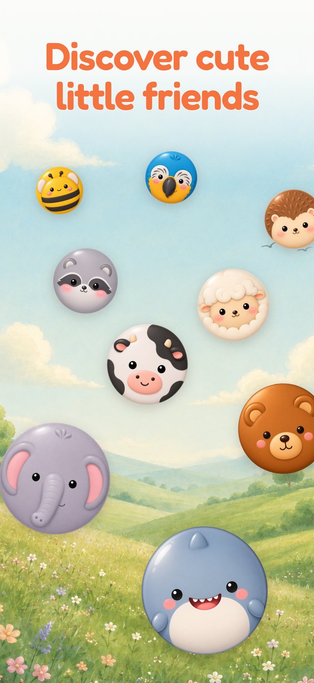 Meld — combining matching animals up the ladder, no score panic